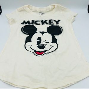 Disney Mickey Mouse Winking Youth Girls T-Shirt